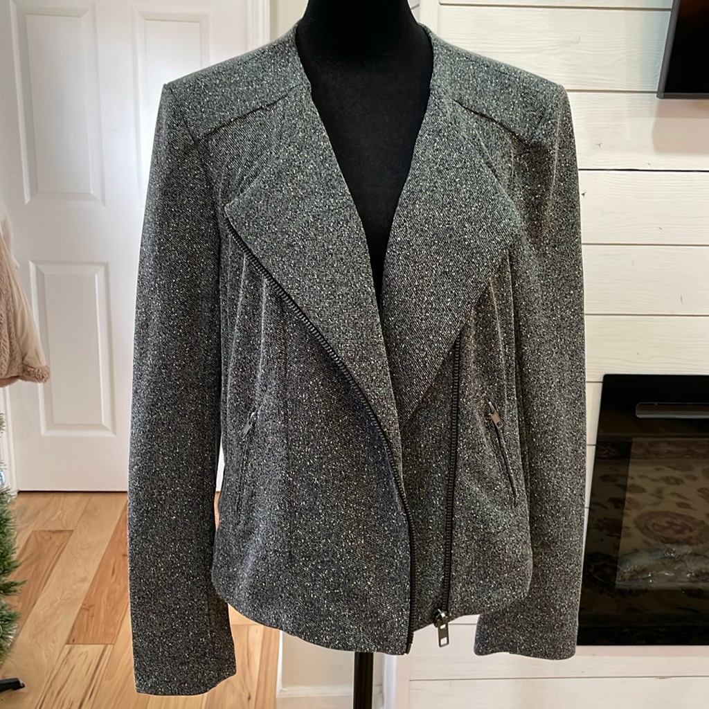 Catherine Malandrino Runway Style Tweed Jacket Blazer